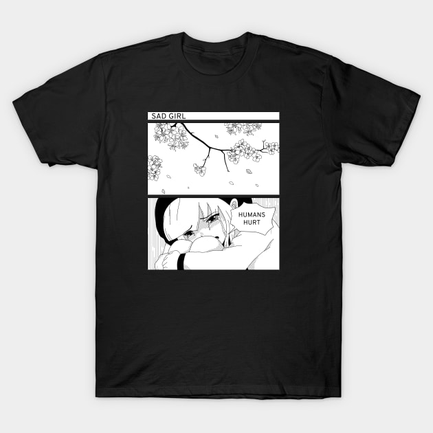 Sad Girl T-Shirt by OniSide